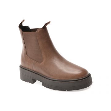 Ghete GEOX maro, D56VDA, din piele naturala