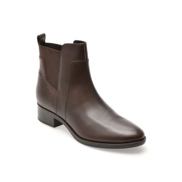 Ghete GEOX maro, D94G1G, din piele naturala