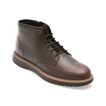 Ghete GEOX maro, U56M7B, din piele naturala