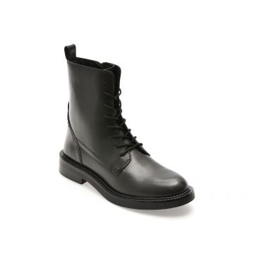 Ghete GEOX negre, D56WYG, din piele naturala