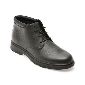 Ghete GEOX negre, U36D1B, din piele naturala