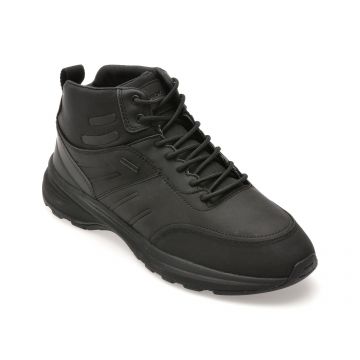 Ghete GEOX negre, U56M2C, din piele ecologica