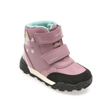 Ghete GEOX roz, B566MD, din piele ecologica