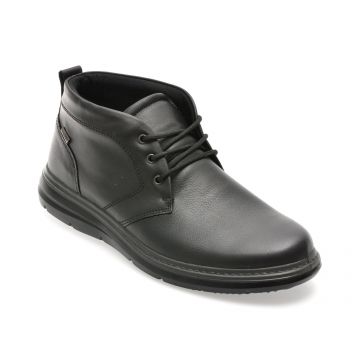 Ghete IMAC negre, 851338, din piele naturala