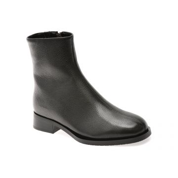 Ghete IMAGE negre, EB883, din piele naturala