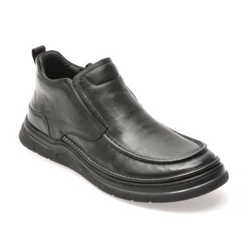 Ghete OTTER negre, 902901, din piele naturala