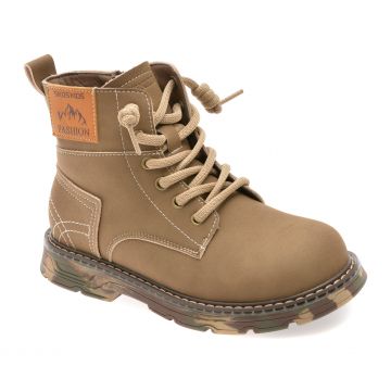 Ghete SELECTION KIDS maro, 532203, din piele naturala