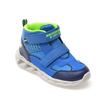Ghete SKECHERS albastre, MAGNA-LIGHTS, din material textil