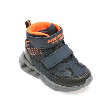 Ghete SKECHERS bleumarin, MAGNA-LIGHTS, din material textil