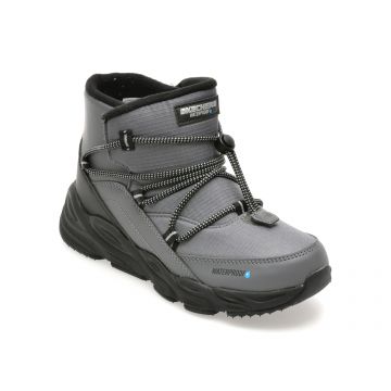 Ghete SKECHERS gri, TURBO TREAD, din material textil