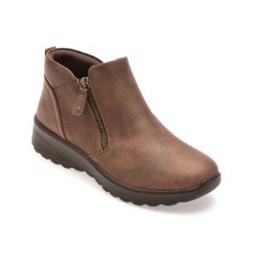 Ghete SKECHERS maro, LOVELY VIBE, din material textil