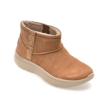 Ghete SKECHERS maro, ON-THE-GO ENCORE, din piele intoarsa