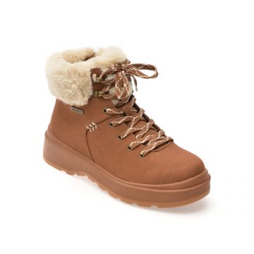 Ghete SKECHERS maro, PARK CITY, din piele ecologica