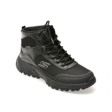 Ghete SKECHERS negre, HILLCREST 2.0, din material textil