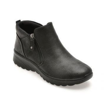 Ghete SKECHERS negre, LOVELY VIBE, din material textil
