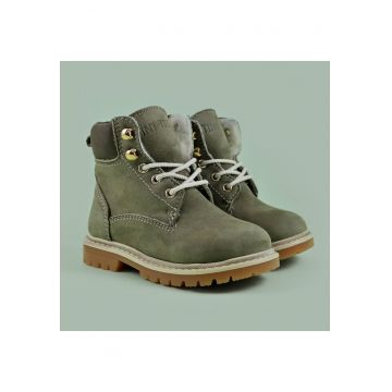 Bocanci din piele - Lysebrun - Kaki