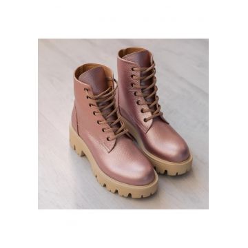 Bocanci din piele naturala - cu siret Classic