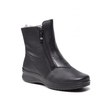 Botine dama -  negru - piele naturala -