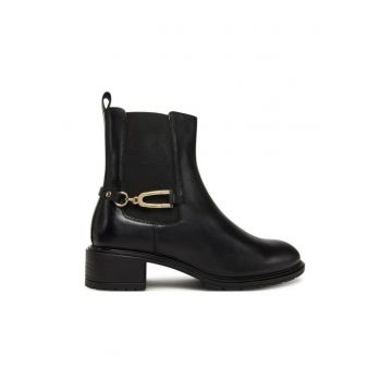Botine dama -  negru - piele naturala