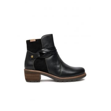 Botine dama -  piele naturala - negru