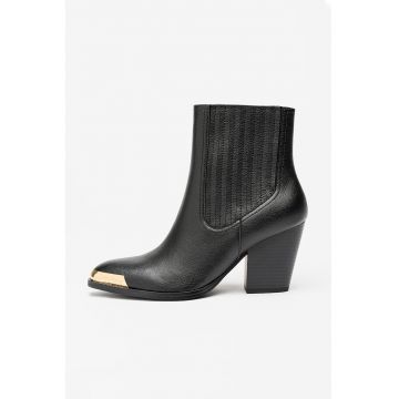 Botine de piele cu toc