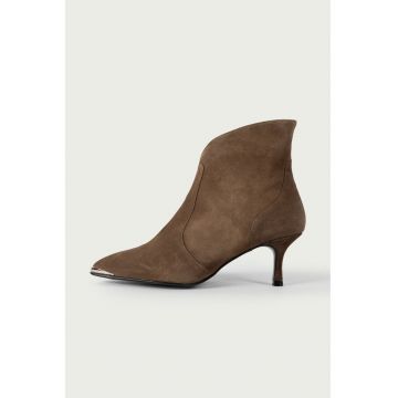 Botine din piele intoarsa Anita