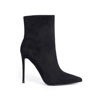 Botine din piele intoarsa cu toc stiletto SYLVIE