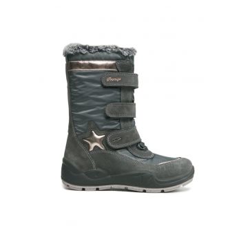 Botosei  303236328 - Piele intoarsa/Textil - Gri