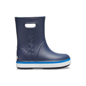 Cizme  Kids' Crocband Rain Boot - US Albastru - Navy/Bright Cobalt