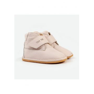 Ghete Barefoot din piele naturala - Puff - Roz
