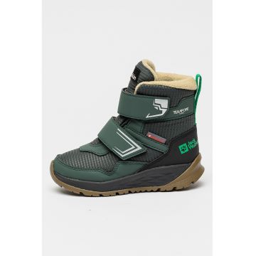 Ghete cu velcro si garnituri textile