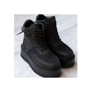 Ghete Dama  - Luk - Black - marimea 37 -23.5 cm