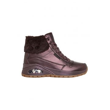 Ghete din piele ecologica cu garnitura cu blana sintetica Uno Rugged Galactic Heights