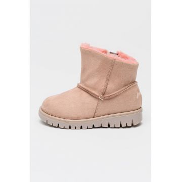 Ghete slip-on cu captuseala din blana shearling