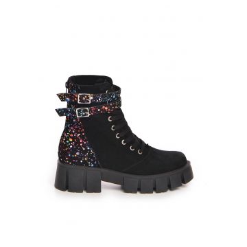 Bocanci din piele intoarsa Alma