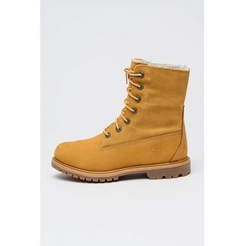 Bocanci impermeabilie de piele cu captuseala din material impermeabil