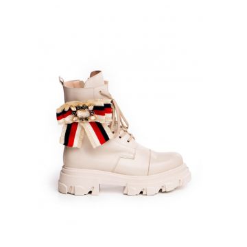 Bocanci Oslo Piele Neteda Unt cu Fundita