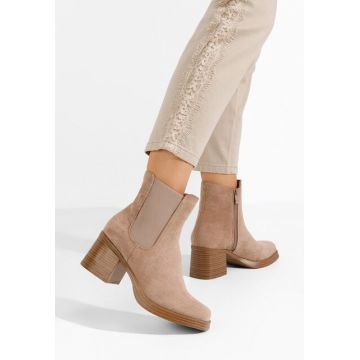 Botine chelsea dama Astroria kaki