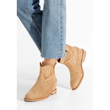 Botine cu platforma Acosta kaki Botine cu platforma Acosta kaki