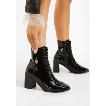 Botine cu toc negre Semeda Botine cu toc negre Semeda