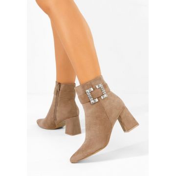 Botine elegante Lievine kaki