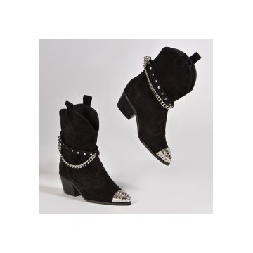 Ciocate Aryan Piele Intoarsa Neagra cu Accesorii Argintii