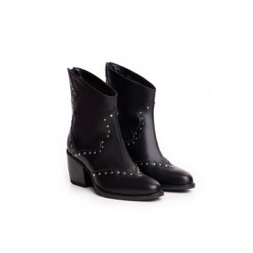 Ciocate Opium bumbi mici argintii piele neagra