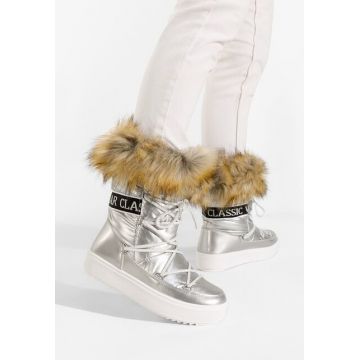 Cizme apreschiuri argintii Lucerne