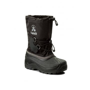 Cizme copii -  Textil/Cauciuc - Marime 25 - Negru