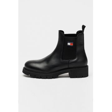 Ghete Chelsea cu toc masiv