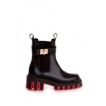 Ghete Chelsea din piele Alessia