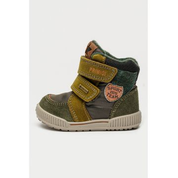 Ghete cu garnituri de piele intoarsa