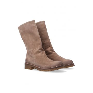 Ghete de dama din piele intoarsa - gri