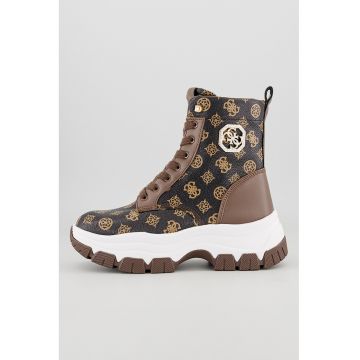 Ghete de piele ecologica cu imprimeu logo